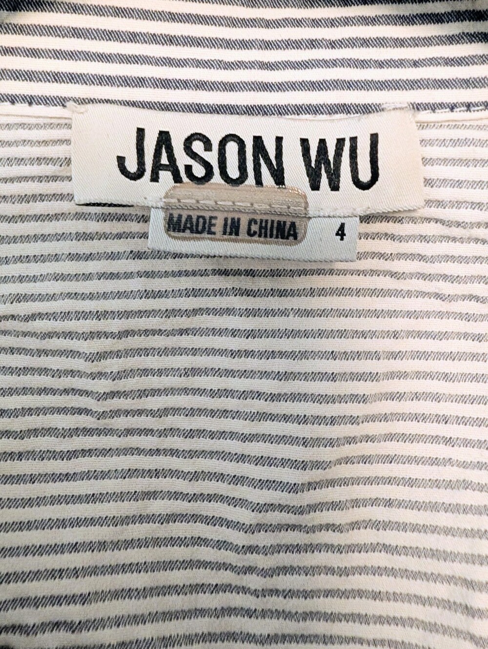 Jason Wu Stripe Seersucker Shirtdress - Picture 6 of 7